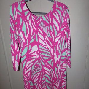 EUC LILLY PULITZER SZ.XL,LONG SLEEVE DRESS